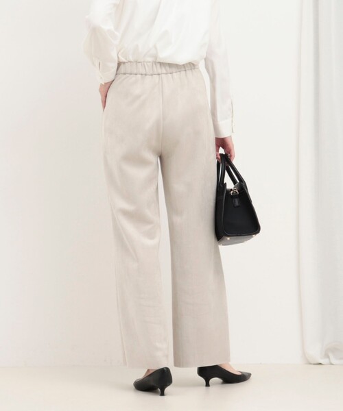 MICO COULIER（ミコクリエ）の「《セレモニー対応》ダブルフェイスフェイクスエードパンツ（その他パンツ・レディース・チャコールグレー/グレイッシュベージュ・38）」の10枚目の写真