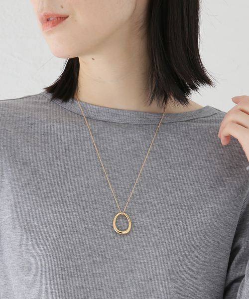 B.C STOCK（ベーセーストック）の「オーバルペンダントロングネックレス（ネックレス・レディース・ゴールド・FREE）」の6枚目の写真