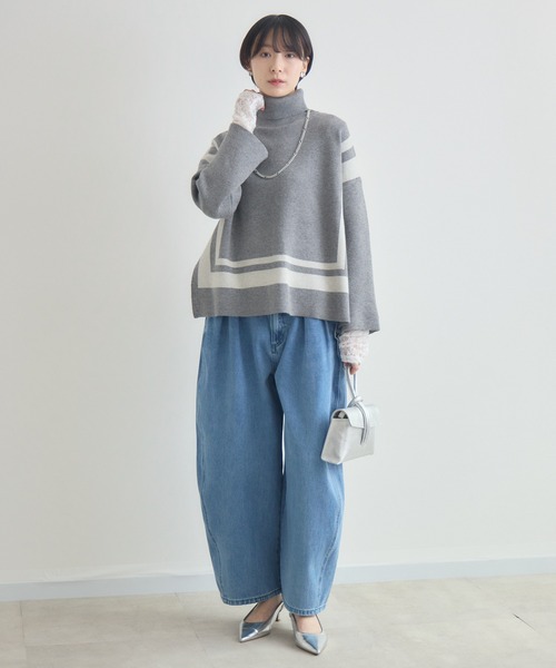 Paradise Picnic(パラダイスピクニック)の「cloche カーブルーズデニム(デニムパンツ・レディース・ネイビー/ブルー・FREE)」の15枚目の写真