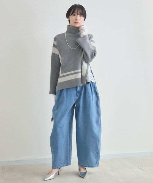 Paradise Picnic(パラダイスピクニック)の「cloche カーブルーズデニム(デニムパンツ・レディース・ネイビー/ブルー・FREE)」の16枚目の写真