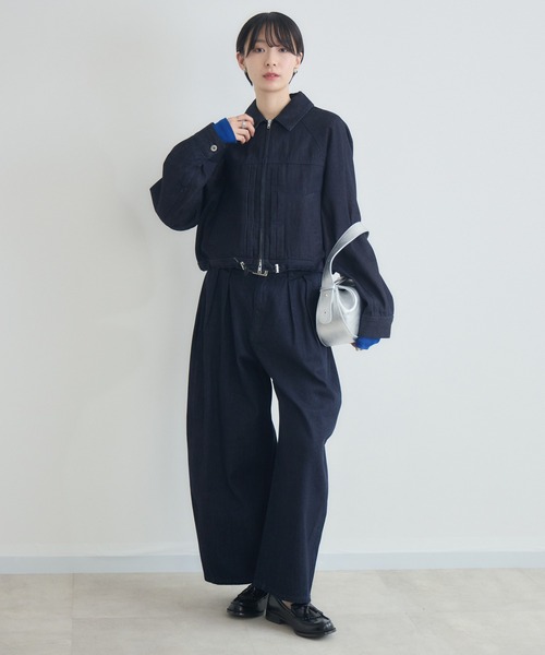 Paradise Picnic(パラダイスピクニック)の「cloche カーブルーズデニム(デニムパンツ・レディース・ネイビー/ブルー・FREE)」の5枚目の写真