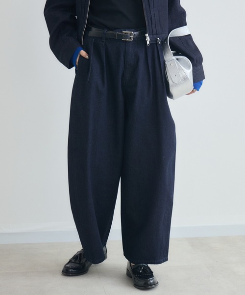 Paradise Picnic(パラダイスピクニック)の「cloche カーブルーズデニム(デニムパンツ・レディース・ネイビー/ブルー・FREE)」の8枚目の写真