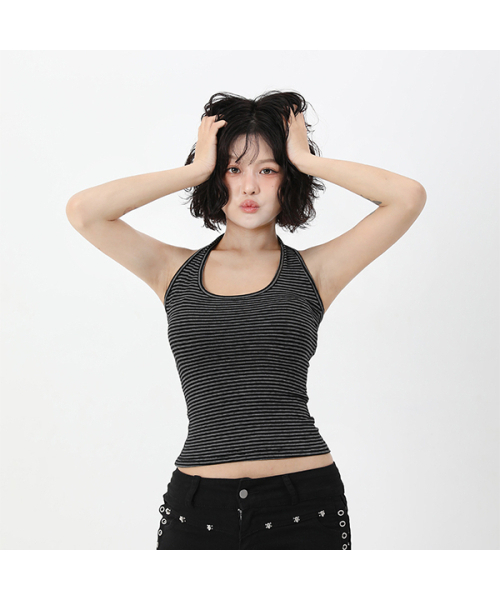 CATTLINE(カトリン)の「ストライプホルターネックスリーブレス(Tシャツ/カットソー・レディース・その他・FREE)」の4枚目の写真