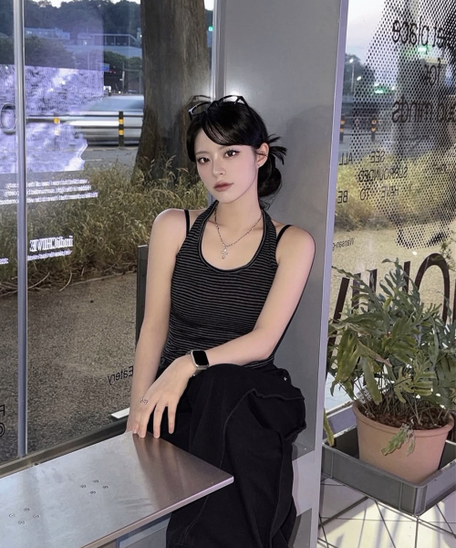 CATTLINE(カトリン)の「ストライプホルターネックスリーブレス(Tシャツ/カットソー・レディース・その他・FREE)」の9枚目の写真