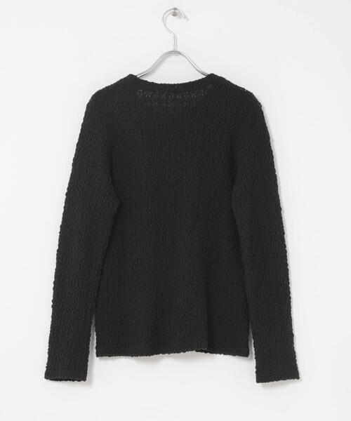 URBAN RESEARCH DOORS（アーバンリサーチドアーズ）の「ポコポコレースロングTシャツ（Tシャツ/カットソー・レディース・オフホワイト/ブラック・FREE）」の6枚目の写真