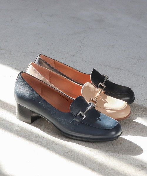 あしながおじさん（アシナガオジサン）の「ビットモカパンプス　6410059（ローファー・レディース・ベージュ/ネイビー/ブラック・22.5cm/23cm/23.5cm/24cm/24.5cm）」の5枚目の写真