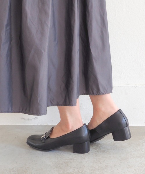 あしながおじさん（アシナガオジサン）の「ビットモカパンプス　6410059（ローファー・レディース・ベージュ/ネイビー/ブラック・22.5cm/23cm/23.5cm/24cm/24.5cm）」の8枚目の写真