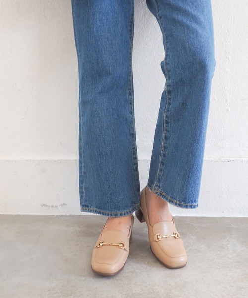 あしながおじさん（アシナガオジサン）の「ビットモカパンプス　6410059（ローファー・レディース・ベージュ/ネイビー/ブラック・22.5cm/23cm/23.5cm/24cm/24.5cm）」の11枚目の写真