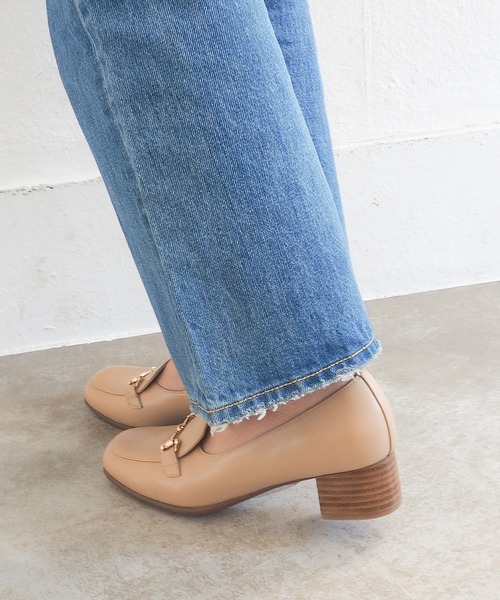 あしながおじさん（アシナガオジサン）の「ビットモカパンプス　6410059（ローファー・レディース・ベージュ/ネイビー/ブラック・22.5cm/23cm/23.5cm/24cm/24.5cm）」の12枚目の写真