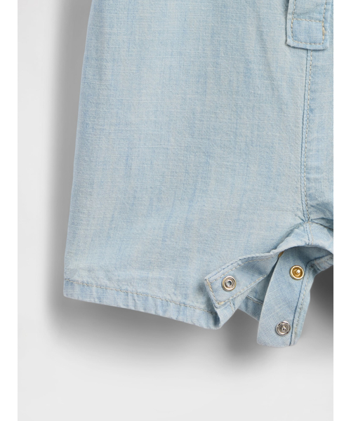 GAP（ギャップ）の「ポケットショートカバーオール (ベビー)（ロンパース・キッズ・インディゴブルー・70cm/90cm/80ｃｍ/60cm）」の3枚目の写真