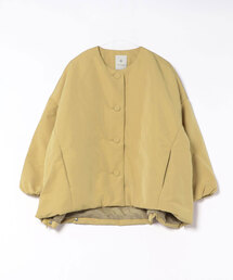 BITTOKO（ビットコ）の「ノーカラー切替ブルゾン（ノーカラーコート 