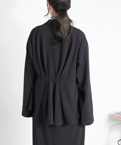cepo（セポ）の「〈セットアップ対応〉ジョーゼットドロストテーラードジャケット（テーラードジャケット・レディース・ブラック/ネイビー・M）」の17枚目の写真