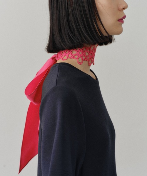 yae（ヤエ）の「Flower lace choker / フラワーレースチョーカー（チョーカー・レディース・フューシャピンク/ブラック/ライトグリーン/ホワイト・FREE）」の19枚目の写真