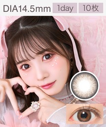 marble（マーブル）の「Marble 1day アプリコットタルト （10枚入り）（コンタクトレンズ・カラコン）」