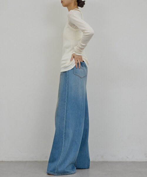 GALLARDAGALANTE(ガリャルダガランテ)の「【PEAS】カバーテレコタンク(タンクトップ・レディース・ホワイト/アイボリー・FREE)」の8枚目の写真