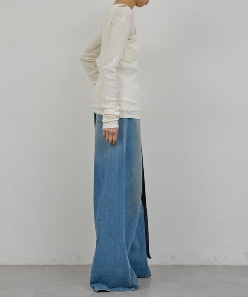 GALLARDAGALANTE(ガリャルダガランテ)の「【PEAS】カバーテレコタンク(タンクトップ・レディース・ホワイト/アイボリー・FREE)」の9枚目の写真