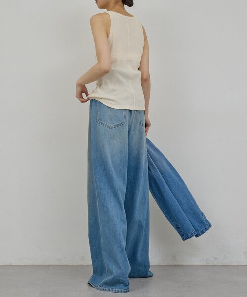 GALLARDAGALANTE(ガリャルダガランテ)の「【PEAS】カバーテレコタンク(タンクトップ・レディース・ホワイト/アイボリー・FREE)」の17枚目の写真