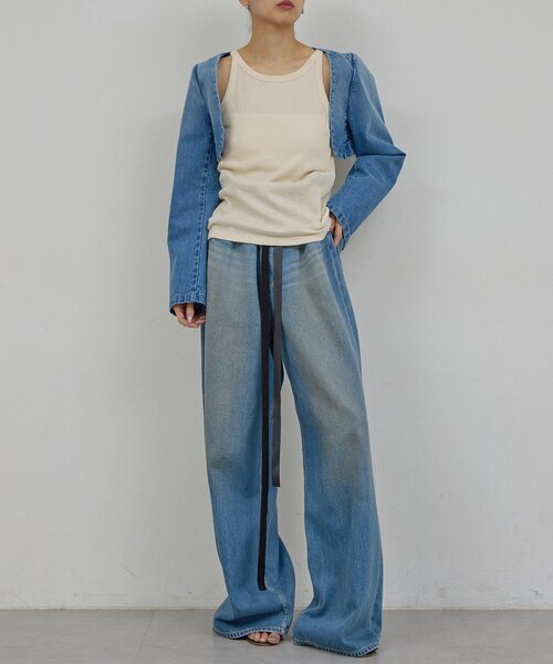 GALLARDAGALANTE(ガリャルダガランテ)の「【PEAS】カバーテレコタンク(タンクトップ・レディース・ホワイト/アイボリー・FREE)」の19枚目の写真