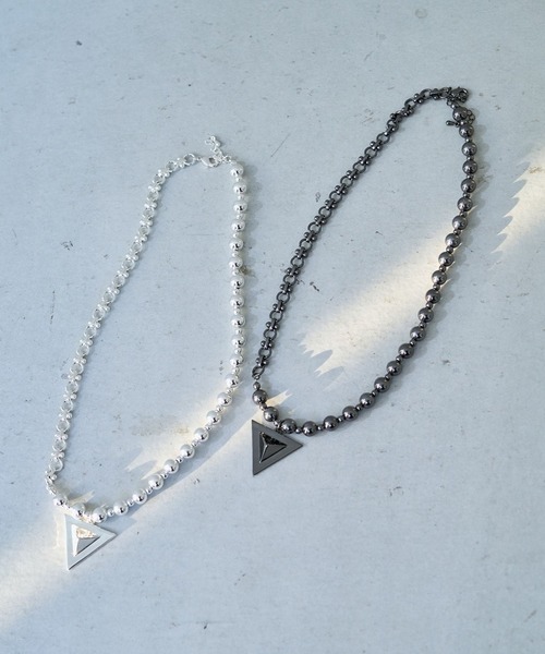 HARE(ハレ)の「トライアングルツキネックレス(HARE)(ネックレス・レディース・シルバー/ブラック・FREE)」の19枚目の写真
