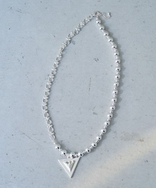 HARE(ハレ)の「トライアングルツキネックレス(HARE)(ネックレス・レディース・シルバー/ブラック・FREE)」の20枚目の写真