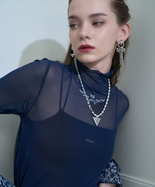 HARE(ハレ)の「トライアングルツキネックレス(HARE)(ネックレス・レディース・シルバー/ブラック・FREE)」の17枚目の写真