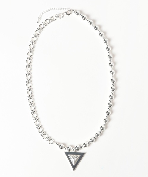 HARE(ハレ)の「トライアングルツキネックレス(HARE)(ネックレス・レディース・シルバー/ブラック・FREE)」の11枚目の写真