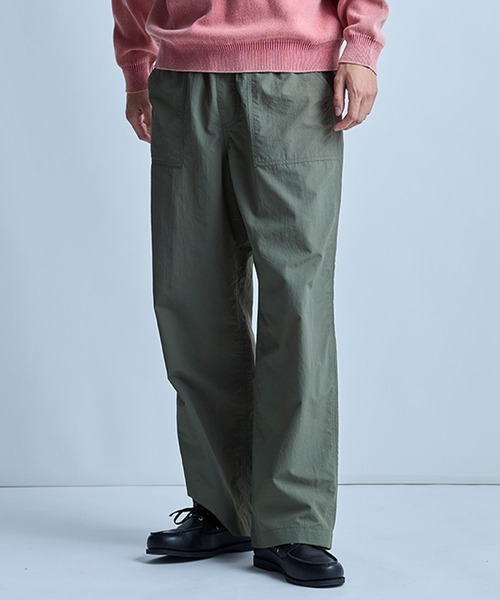 UNION STATION(ユニオンステーション)の「ナイロンベイカーパンツ(その他パンツ・メンズ・オフホワイト/カーキ/ブラック・S/M/L)」の3枚目の写真