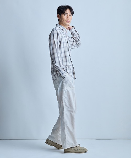 UNION STATION(ユニオンステーション)の「ナイロンベイカーパンツ(その他パンツ・メンズ・オフホワイト/カーキ/ブラック・S/M/L)」の14枚目の写真