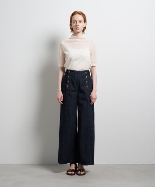 LANVIN en Bleu（ランバンオンブルー）の「Lee×LANVIN en Bleuデニムマリンパンツ（その他パンツ・レディース・ブルー系その他/ネイビー・34/36/38/40）」の12枚目の写真