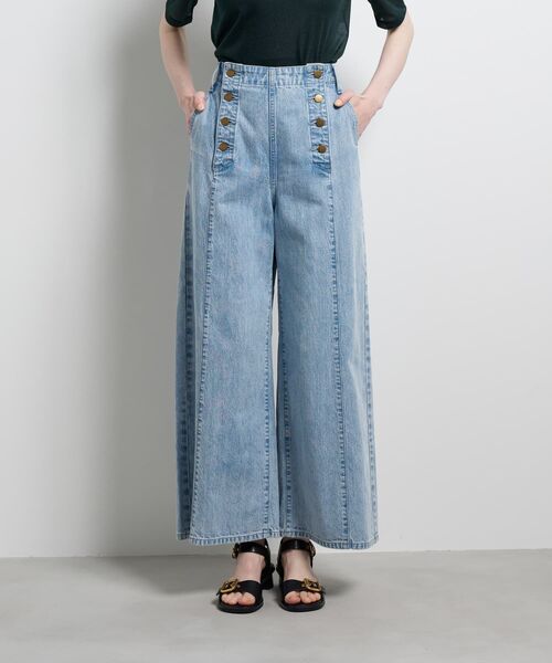 LANVIN en Bleu（ランバンオンブルー）の「Lee×LANVIN en Bleuデニムマリンパンツ（その他パンツ・レディース・ブルー系その他/ネイビー・34/36/38/40）」の2枚目の写真