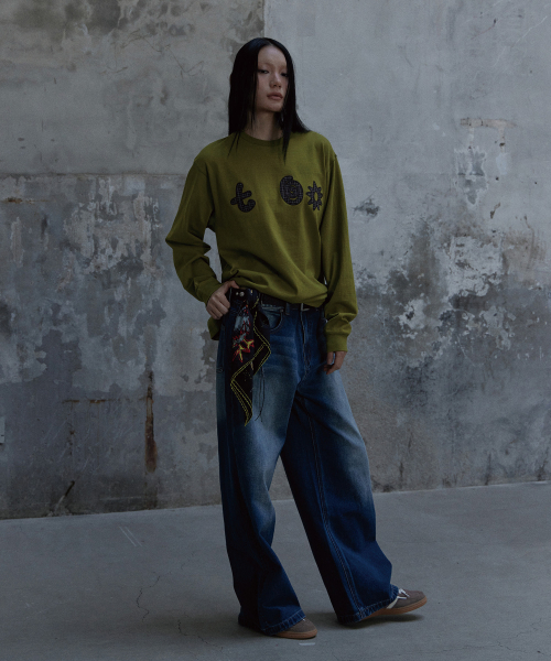TONY LAWRENCE(トニーローレンス)の「アプリケパッチロングスリーブライトグリーン(Tシャツ/カットソー・レディース・その他・LARGE/MEDIUM/SMALL)」の7枚目の写真