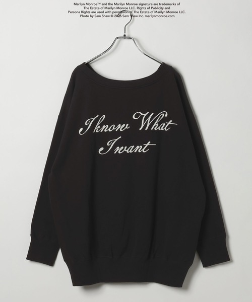 BAYFLOW（ベイフロー）の「【マリリン・モンロー生誕100周年】スウェットプルオーバー（スウェット・レディース・グレー/ブラック/アイボリー・FREE）」の20枚目の写真