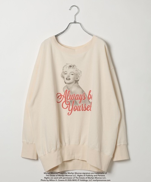 BAYFLOW（ベイフロー）の「【マリリン・モンロー生誕100周年】スウェットプルオーバー（スウェット・レディース・グレー/ブラック/アイボリー・FREE）」の15枚目の写真