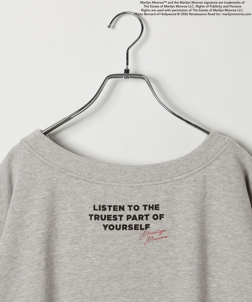 BAYFLOW（ベイフロー）の「【マリリン・モンロー生誕100周年】スウェットプルオーバー（スウェット・レディース・グレー/ブラック/アイボリー・FREE）」の8枚目の写真