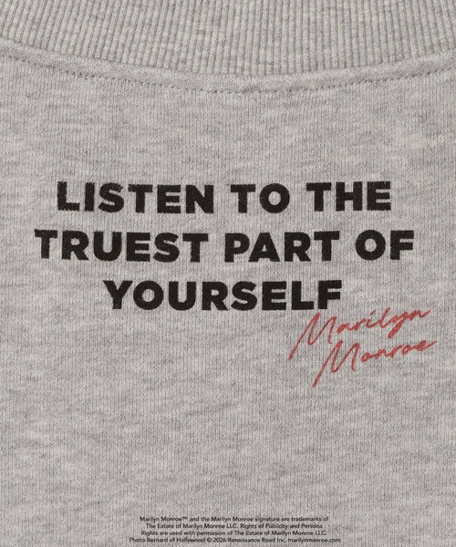 BAYFLOW（ベイフロー）の「【マリリン・モンロー生誕100周年】スウェットプルオーバー（スウェット・レディース・グレー/ブラック/アイボリー・FREE）」の22枚目の写真
