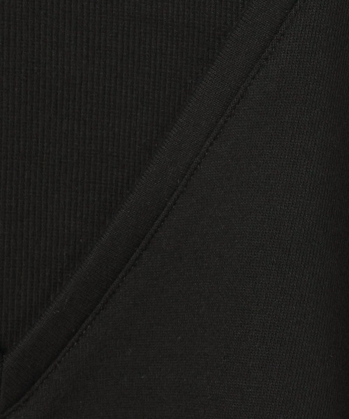 BAYFLOW(ベイフロー)の「フェイクレイヤードオフショルプルオーバー(Tシャツ/カットソー・レディース・ブラック/オフホワイト・FREE)」の11枚目の写真