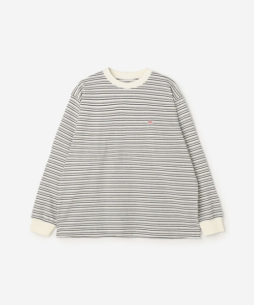 DANTON(ダントン)の「DANTON | クルーネック 長袖ボーダーTシャツ MEN(Tシャツ/カットソー・メンズ・ホワイト系その他5/ブラック系その他・XL/M/L/S)」の3枚目の写真