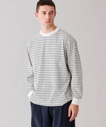 DANTON | クルーネック 長袖ボーダーTシャツ MEN