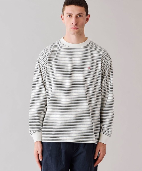 DANTON(ダントン)の「DANTON | クルーネック 長袖ボーダーTシャツ MEN(Tシャツ/カットソー・メンズ・ホワイト系その他5/ブラック系その他・XL/M/L/S)」の11枚目の写真