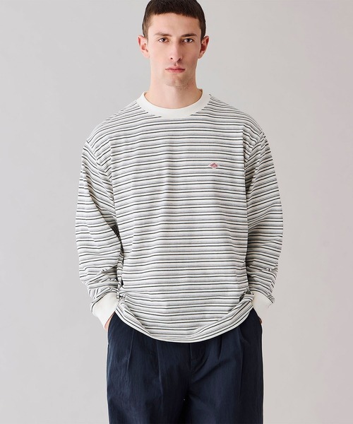 DANTON(ダントン)の「DANTON | クルーネック 長袖ボーダーTシャツ MEN(Tシャツ/カットソー・メンズ・ホワイト系その他5/ブラック系その他・XL/M/L/S)」の12枚目の写真