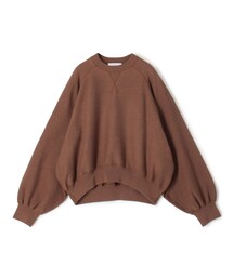 プレーンコットン オープンカラープルオーバー（ニット/セーター