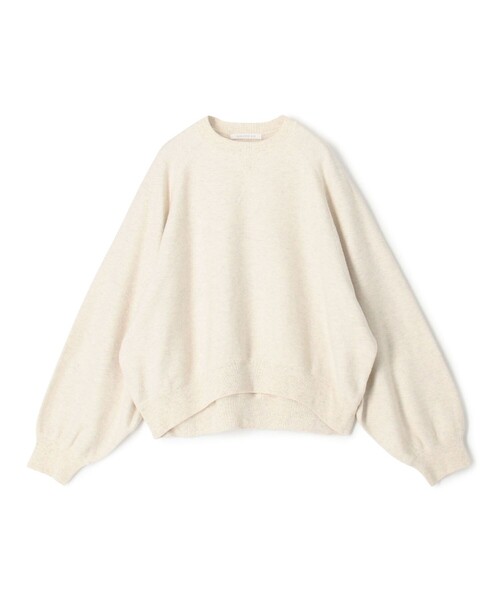 GALERIE VIE（ギャルリー ヴィー）の「コットンナイロンスエットニット クルーネックプルオーバー（ニット/セーター・レディース・ブラウン/ライトベージュ・FREE）」の2枚目の写真