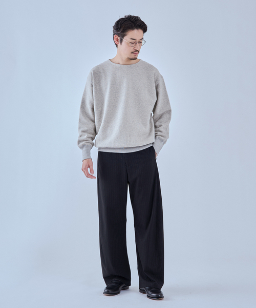 Ets.MATERIAUX(マテリオ)の「ETS.MATERIAUX(マテリオ) 100-year-old brushed スウェット(スウェット・メンズ・ブルー系その他/ネイビー/チャコールグレー・3/2)」の4枚目の写真