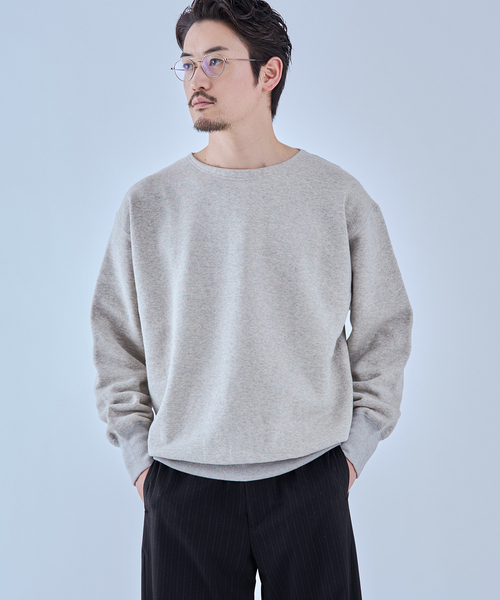 Ets.MATERIAUX(マテリオ)の「ETS.MATERIAUX(マテリオ) 100-year-old brushed スウェット(スウェット・メンズ・ブルー系その他/ネイビー/チャコールグレー・3/2)」の7枚目の写真