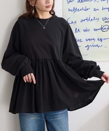 セール】Uneck Peplum Tops（Tシャツ/カットソー）｜anuke（アンヌーク