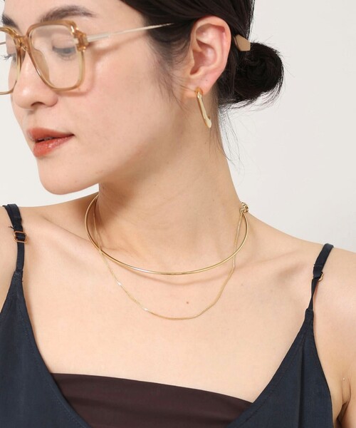 NOLLEY’S（ノーリーズ）の「【grace grace/グラスグラス】スキニーレイヤードチョーカー（チョーカー・レディース・ゴールド/シルバー・FREE）」の4枚目の写真