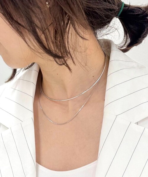 NOLLEY’S（ノーリーズ）の「【grace grace/グラスグラス】スキニーレイヤードチョーカー（チョーカー・レディース・ゴールド/シルバー・FREE）」の5枚目の写真