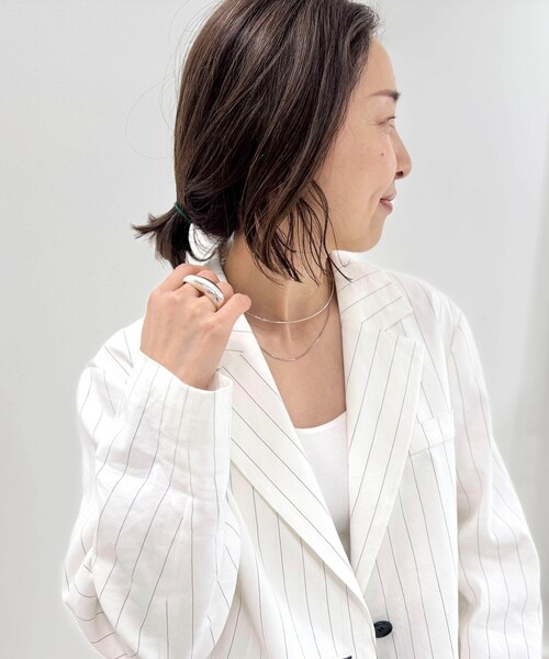 NOLLEY’S（ノーリーズ）の「【grace grace/グラスグラス】スキニーレイヤードチョーカー（チョーカー・レディース・ゴールド/シルバー・FREE）」の6枚目の写真