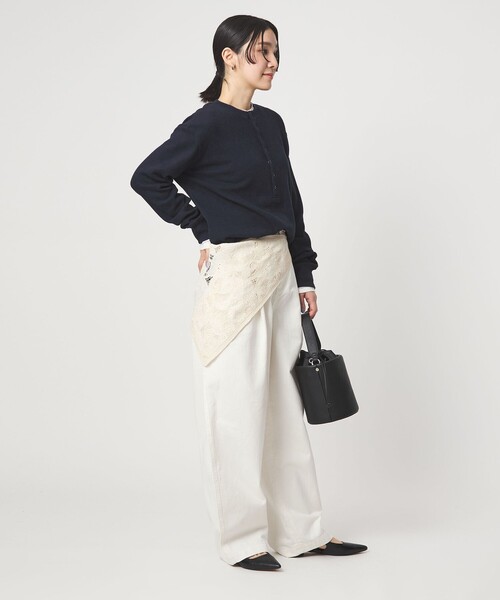 green label relaxing（グリーンレーベルリラクシング）の「【WEB限定】＜at ease＞ワッフル ヘンリーネック ロングスリーブ カットソー（Tシャツ/カットソー・レディース・オフホワイト/ライトピンク/ネイビー・FREE）」の14枚目の写真