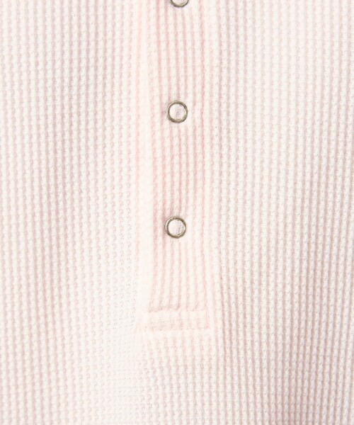 green label relaxing（グリーンレーベルリラクシング）の「【WEB限定】＜at ease＞ワッフル ヘンリーネック ロングスリーブ カットソー（Tシャツ/カットソー・レディース・オフホワイト/ライトピンク/ネイビー・FREE）」の22枚目の写真